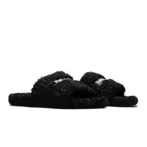 Balenciaga | Shoes | Balenciaga Mens Furry Slide Sandal In  display picture 1